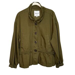 Madewell Jacket Size Medium $138 Green Highbury Military